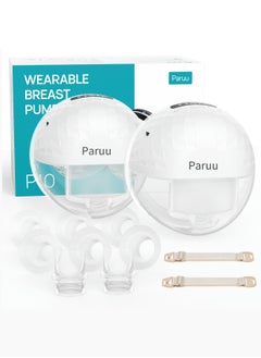 Buy P10 Hands-Free Breast Pump Wearable, 338mmHg Strong Suction, Low Noise, 4 Modes & 9 Levels, Electric Breast Pump Portable, Smart Display, 19/21/24/28mm Insert Accessories, 2 Pack in UAE