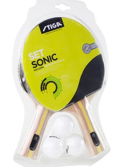 Buy Table Tennis ITTF Approved STIGA Sonic Set. Two Bat Set With 3 Balls. in UAE