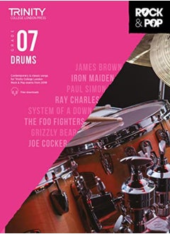 اشتري Trinity College London Rock & Pop 2018 Drums Grade 7 by Hal Leonard LLC Paperback في الامارات