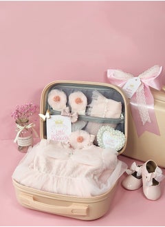 Buy Baby Gift Box Dress Dress Girl Baby Pink Set in Saudi Arabia