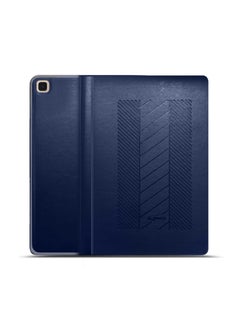 Buy PU Leather Magnetic Closure Trifold Stand Flip Case Cover For Samsung Galaxy Tab A7 SM T509 10.4 Inch 2022 Navy Blue in Saudi Arabia