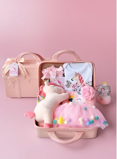 Buy Adorable Unicorn Themed Newborn Baby Giftset for Girls in UAE