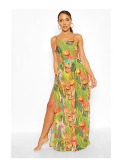 اشتري Tropicana Cut Out Maxi Beach Dress في الامارات