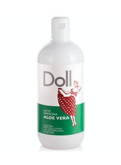 Buy Lotion with aloe vera, used after hair removal wax cleans and moisturizes the places from which hair is removed quickly and effectively with aloe vera 500 ml in Saudi Arabia