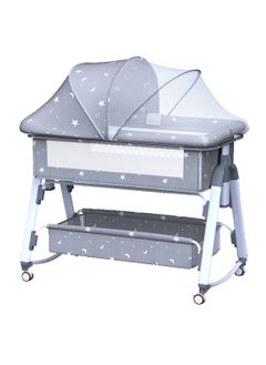 Buy Baby Crib, Newborn Bed Splicing, Large Bed, Baby Rocking Bed, Bb Children's Bed, Rocking Bed, Multifunctional, Movable and Foldable in UAE