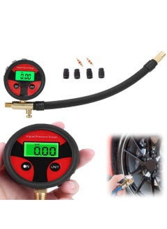 اشتري Digital Tyre Pressure Gauge, Car Multi-Fonction LCD Digital Tyre Air Pressure Inflator Gauge Meter Tester, Digital Tyre Air Pressure Gauge LCD Manometer for Car Truck Motorcycle في الامارات