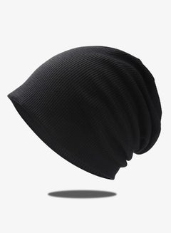 Buy Slouch Beanie Hat for Men Women Stretchy Skull Cap Soft Spring Autumn Warm Daily Outdoor Cuffed Hats Unisex Comfortable Beanie Black in UAE