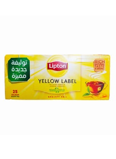 اشتري ليبتون العلامة الصفراء شاي أسود - 25 كيس شاي في الامارات