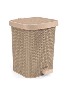 Buy Turt Large Trash Bin Beigecafe in Saudi Arabia