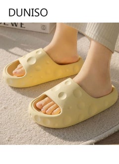 اشتري Slippers for Women Quick Drying Slide Sandal with Thick Sole Non-Slip Soft Shower Slippers Open Toe Spa Bath Pool Gym House Sandals for Indoor & Outdoor في السعودية