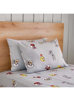 Buy Looney Tunes 2-Piece Pillow Case Set 75 x 50 cm in Saudi Arabia