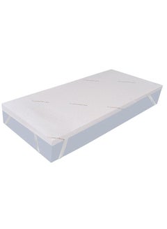 Buy Balance Copper Infused Memory Foam Mattress Topper 90X200X4Cm White in UAE