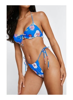 اشتري Recycled Floral Underwire Tie Front Bikini Set في السعودية