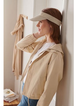 Buy Women Sun Visor Caps, Beige in UAE