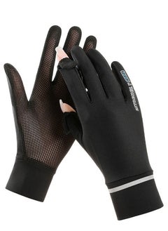 اشتري 1-Pair UV Protection Women's Driving Gloves Black في الامارات