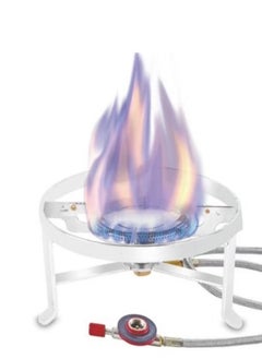 Buy Round gas stove, strong steel, for trips and camping, practical and easy to carry in Saudi Arabia