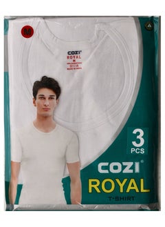 Buy cozi Royal 3 pack men's Crew Neck Undershirt in UAE