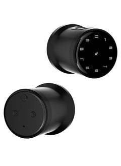 Buy Smart Lock, Smart Biometric Door Knob with Voice Function, Aluminum Alloy Smart Door Knob with 5 Ways to Unlock (TTlock App/IC Card/Fingerprint/Password/Keys) for Entry Gate/Bedroom/Office ,Black in UAE