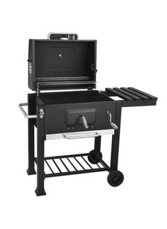 Buy COOLBABY Trolley Charcoal Barbecue Grill A Picnic BBQ Outdoor Patio Garden with Side Trays and Storage Shelf Barbecue Pits in UAE