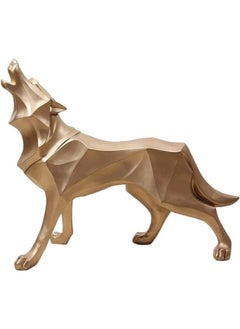 Buy Premium Quality Wolf Sculpture Animal Statues Figurines for Home Decor Vintage Sculpture-Home Decor/Office Decor-Showpice for Shelves in UAE