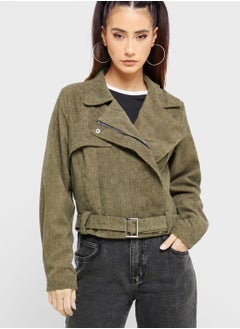 Buy Corduroy Biker Jacket in UAE