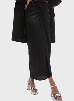 Buy Printed Midi Wrap Skirt in UAE