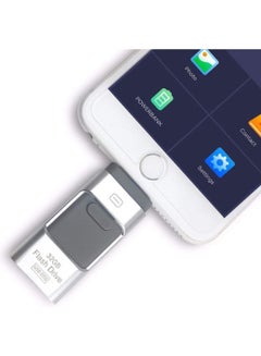 اشتري Flash Drive Compatible with iPhone 256GB, USB Memory Stick Photo Stick External Storage Thumb Drive for iPhone iPad Android Computer في الامارات