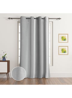 Buy Irene Dupioni Single Curtain 240 x 140 cm in Saudi Arabia