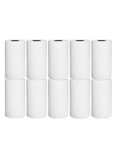 Buy 10 Rolls Of Printable Thermal Paper 57x25 mm in UAE