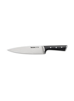 Buy Tefal Ice Force 20 cm Chef Knife stainless steel Black in UAE