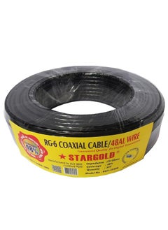 Buy RG6 Coaxial Cable 48AL Wire 35Y Impedance 75 ohms Coverage Area 48 Percentage High Quality Signal Cable in Saudi Arabia