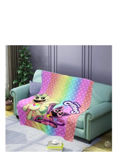 اشتري poppy playtime smiling crittersFlannel Throw Blanket  Super Soft Lightweight Air Conditioner Blanket Cooling Summer Blanket Towel Blanket for Couch في السعودية