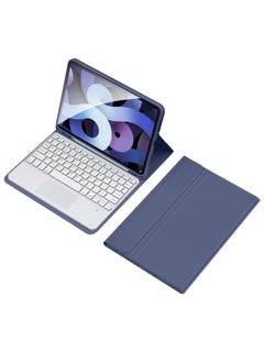 اشتري Suitable for iPad 10th generation (2022) 10.9-inch, Detachable Wireless Bluetooth Keyboard Pen Holder Slim Leather Smart Cover في السعودية