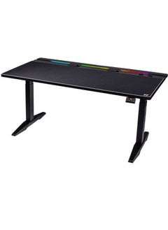 Buy Thermaltake G700 RGB Gaming Desk, Adjustable Height, Anti-collision Safety Sensor, Dynamic Screen Glide, RGB Lighting Strip, Full-Sized Mouse Pad, Black | GGD-G70-BKEIRX-22 in UAE