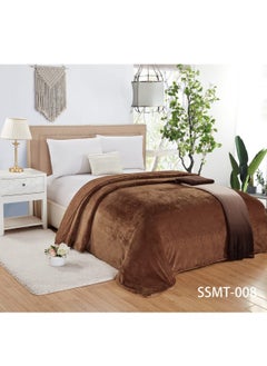 Buy 1 Piece Soft Bed Polyester Blanket king Size 200*220 cm in Saudi Arabia