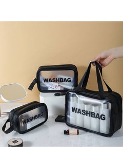 Buy waterproof travel bag set *Imported leather 3-piece set, different sizes small 12.7*21 cm medium 16*25 cm large 22*30 cm multi-colored in Egypt