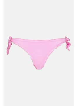 اشتري Women Plain Side Tie Bikini Bottom, Pink في الامارات