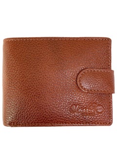 Buy Classic Milano Genuine Leather Wallet Cow NDM G-74 (Tan) by Milano Leather in UAE