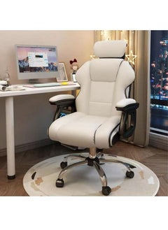 اشتري Gaming Chair Adjustable Computer Chair Office Leather High Back Ergonomic Design Lumbar Support Comfortable Armrest Headrest في السعودية