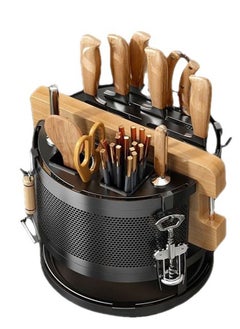 Buy Knife Holder Knife Block Cutting Board Storage Rack Organizer Rust Proof Kitchen Utensil Holder Organizer for Kitchen Counter Storage Chopping Board Holder in Saudi Arabia