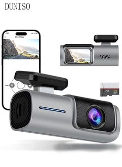 Buy Dash Cam Car Dash Camera 1600P Dash Cam Front and Rear Inside, Dual Dash Cam Front 2.5K and Inside 1600P with GPS, WiFi and APP Loop Recording, G-Sensor, WDR, Parking Monitor in UAE