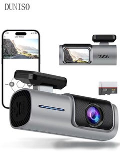 اشتري Dash Cam Car Dash Camera 1600P Dash Cam Front and Rear Inside, Dual Dash Cam Front 2.5K and Inside 1600P with GPS, WiFi and APP Loop Recording, G-Sensor, WDR, Parking Monitor في الامارات