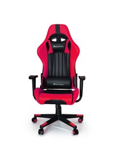 اشتري Gaming Chair High-Back Racing style with Pu Leather Bucket Seat, 360 Swivel with heavy duty steel can hold upto 150KG, Headrest, Lumbar Support, steel 5-star base ,compatible with E-sports  RED&BLACK في الامارات