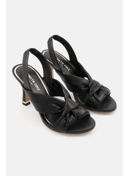 اشتري Women Medium Blanche 85 Knot Slingback Sandals, Black في الامارات