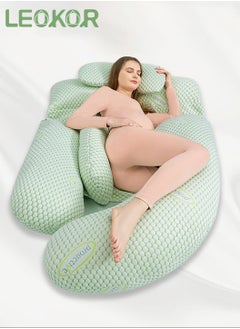 Buy Maternity Pillows, Pregnancy Women U Shaped Full Body Pillow with Detachable and Adjustable Cover in Saudi Arabia