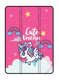Buy Protective Case Cover For Samsung Galaxy Tab S7 Fe Cute Unicorn Design Multicolour in UAE