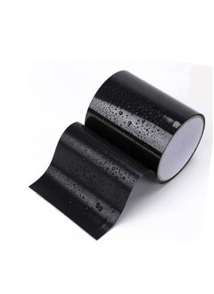 اشتري Rubberized Waterproof Tape, Professional Duct Tape for Prevent Leak and Crack, Patch and Seal Tape for Photographers Repairing Holes Cracks Pipes Gaps Roof Crafts (Black Medium 4" x 59") في الامارات