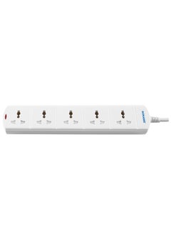 اشتري 5 Way Extension Socket White SES-905 في الامارات