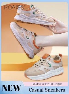 اشتري Flat Bottom Shoes for Women New Breathable Casual Student Sneakers Board Shoes for Women Outdoor Running Shoes في الامارات