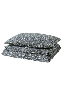 Buy Duvet cover and pillowcase, dark blue/multicolour, 150x200/50x80 cm in Saudi Arabia